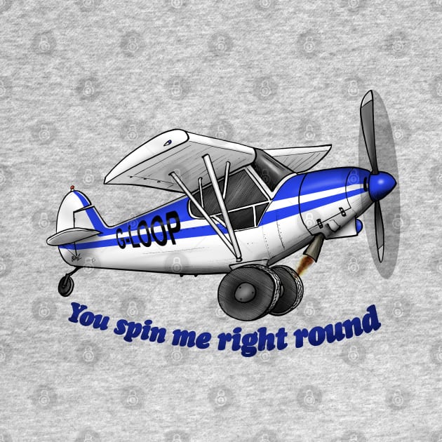 Piper SuperCub Hand Drawn Art by Funky Aviation